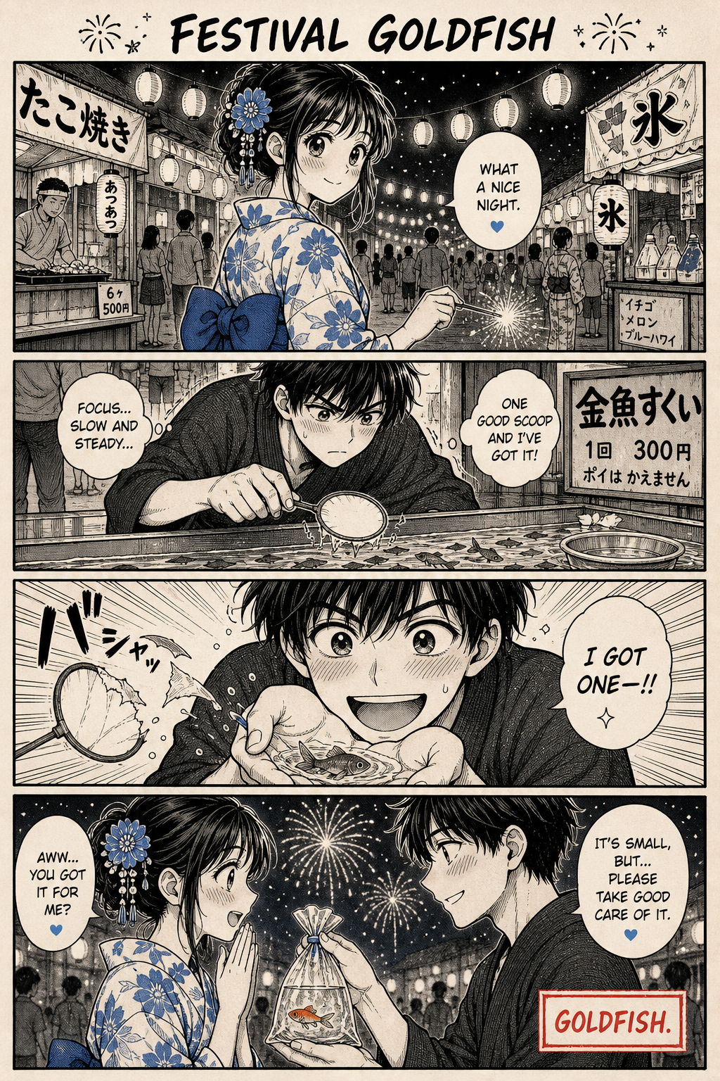 Festival Goldfish — community sample published on AI Manga